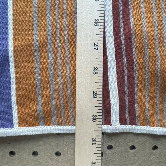 Peruvian Connection Open Front Cardigan Peru Made Striped Women - Picture 6 of 7